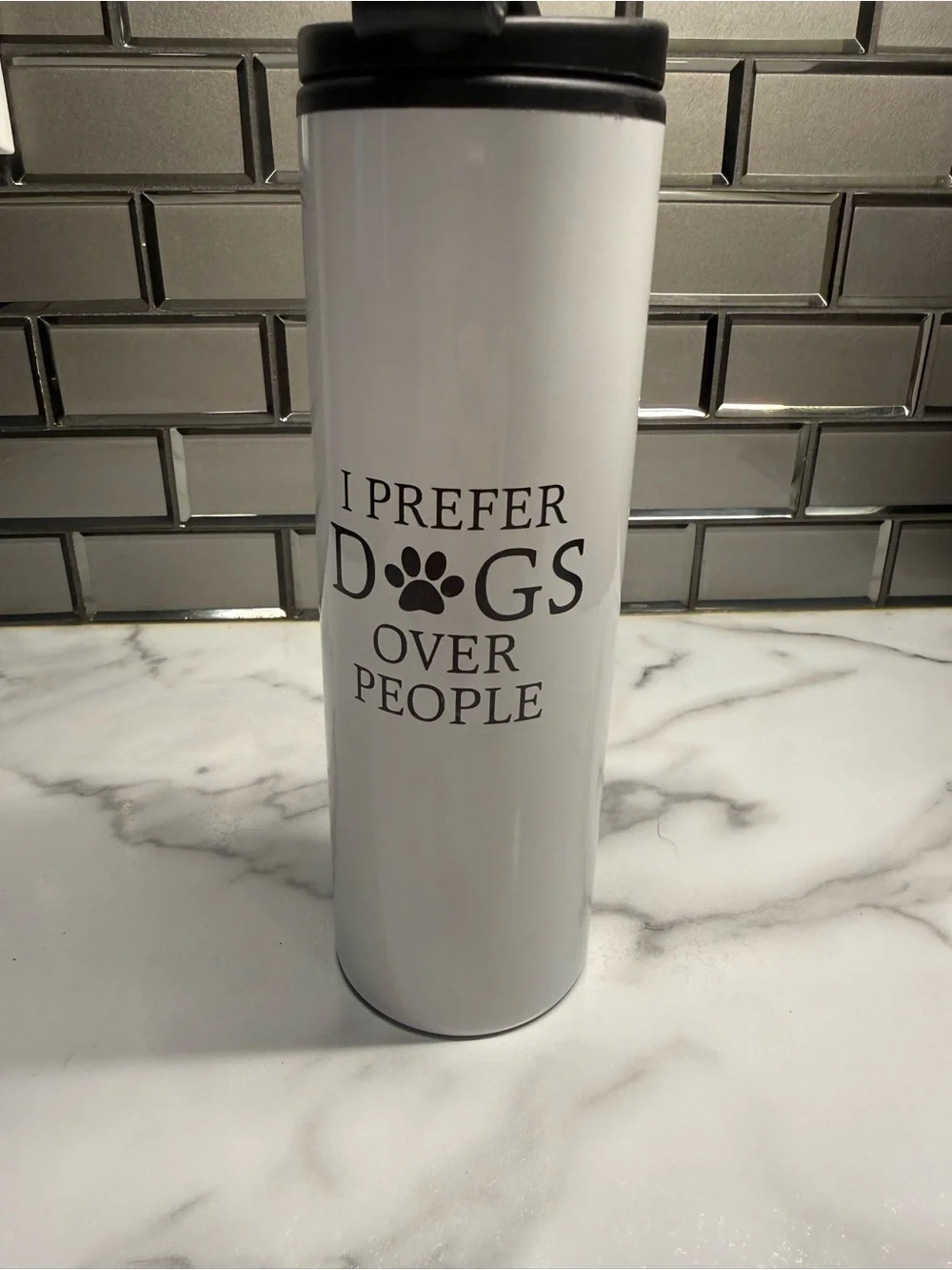 White Travel Tumbler